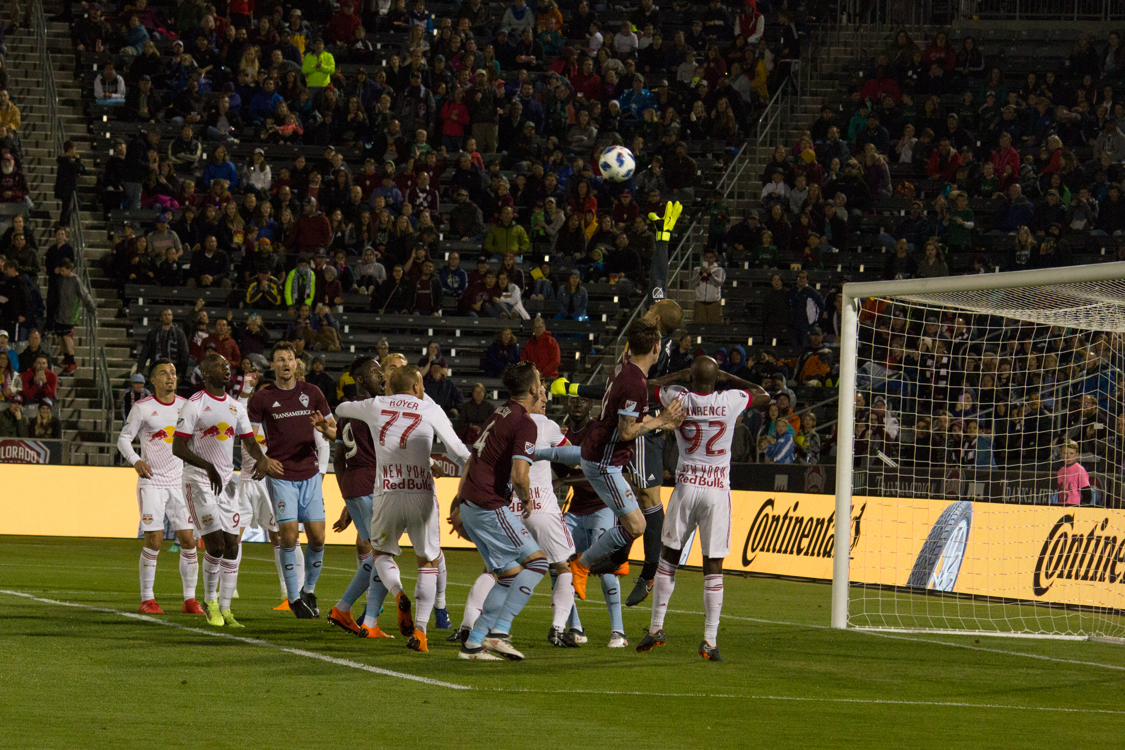 Colorado Rapids vs. the New York Red Bulls at Dick's Sporting Goods Park on 05/12/18. Photo by: Matthew McGuire