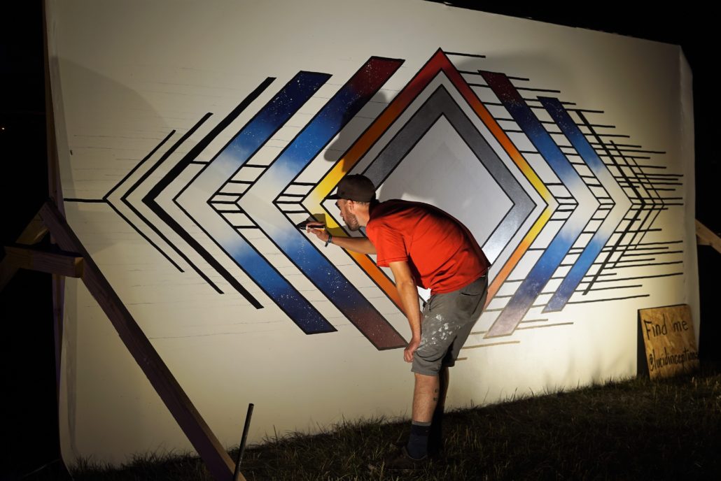 Live painting at ARISE Music Festival. Photo by Samantha Harvey