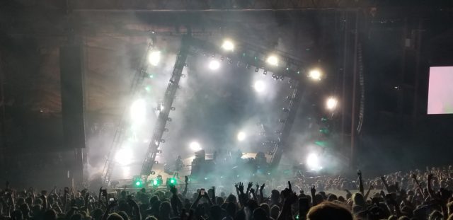 Gramatik performing live at Red Rocks with Dom from Big Gigantic on Saturday, September 1. Photo by: Matthew McGuire Gramatik performing live at Red Rocks with Dom from Big Gigantic on Saturday, September 1. Photo by: Matthew McGuire
