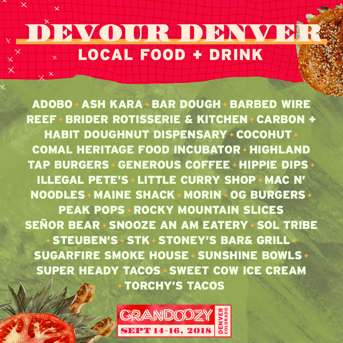 Grandoozy Devour Denver Lineup. Photo provided.