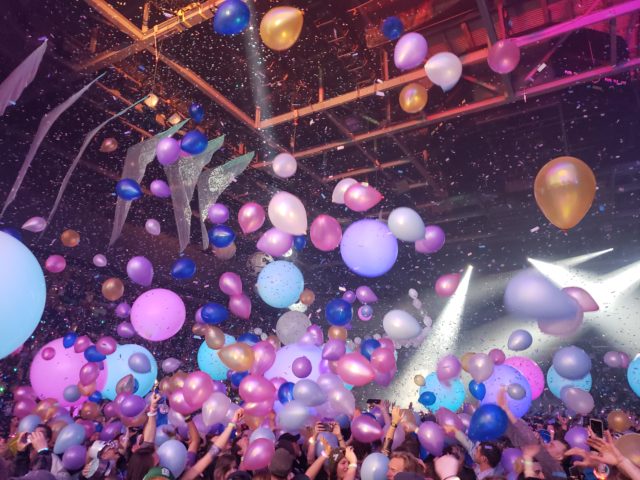 The String Cheese Incident rings in the new year at the 1st Bank Center on 12/31/18. Photo by: Matthew McGuire