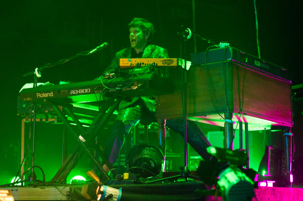 Kyle Hollingsworth performing with The String Cheese Incident on 12/31/18 at the 1st Bank Center in Broomfield, Colorado. Photo by: Matthew McGuire