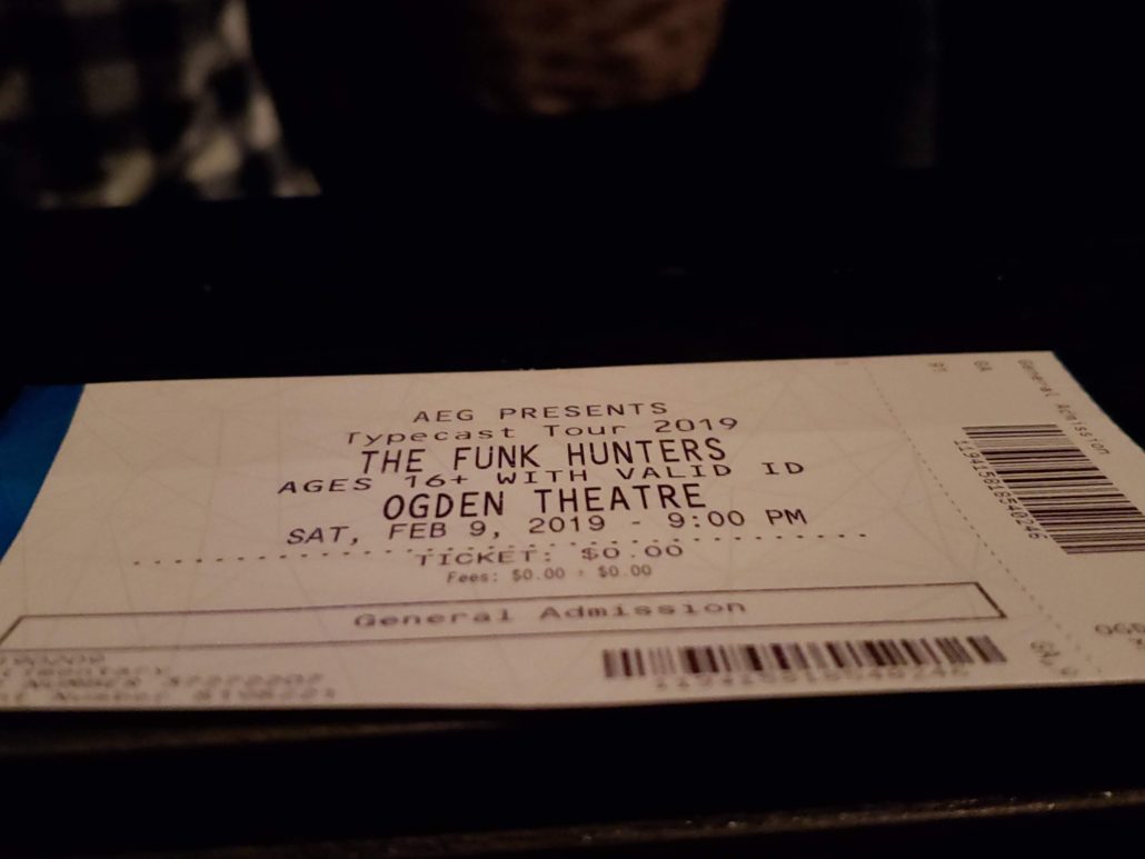The Funk Hunters performing at the Ogden Theater in downtown Denver on 09/09/19. Photo by: Matthew McGuire