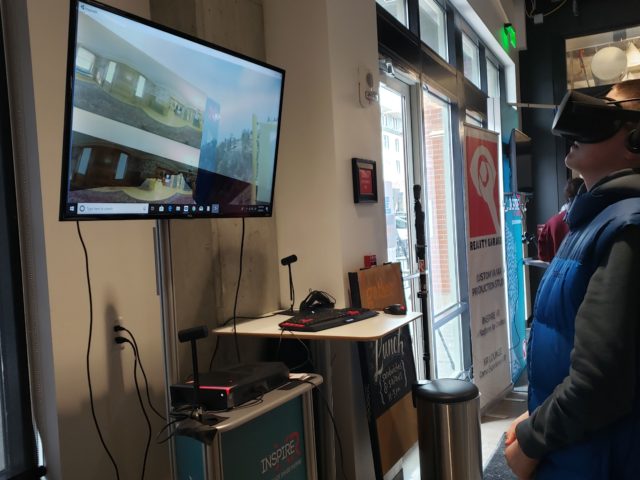 Guests test drive virtual reality projects at Galvanize in Boulder, Colorado. Photo by: Matthew McGuire Guests test drive virtual reality projects at Galvanize in Boulder, Colorado. Photo by: Matthew McGuire