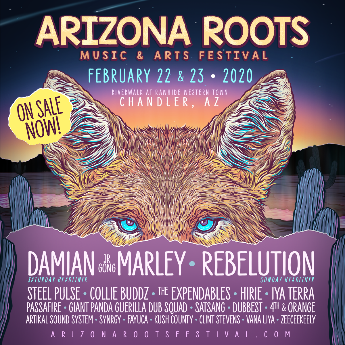 Arizona Roots Music and Arts Festival 2020 lineup. Photo provided.