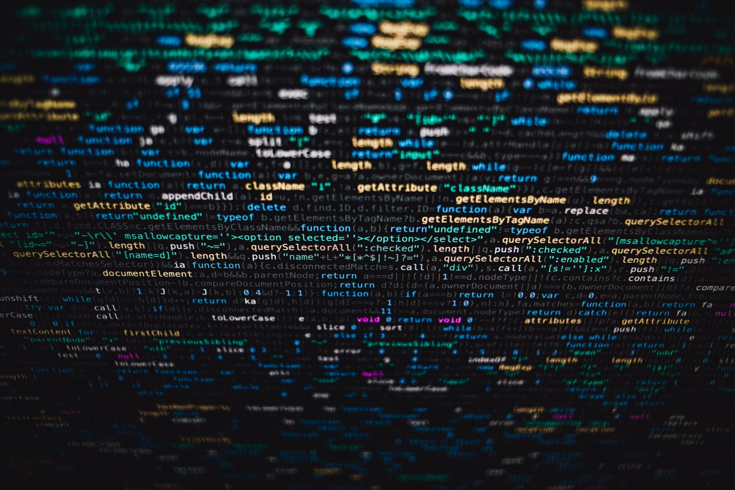An example of artificial intelligence represented by code. Photo by: Pexels.com / Markus Spiske