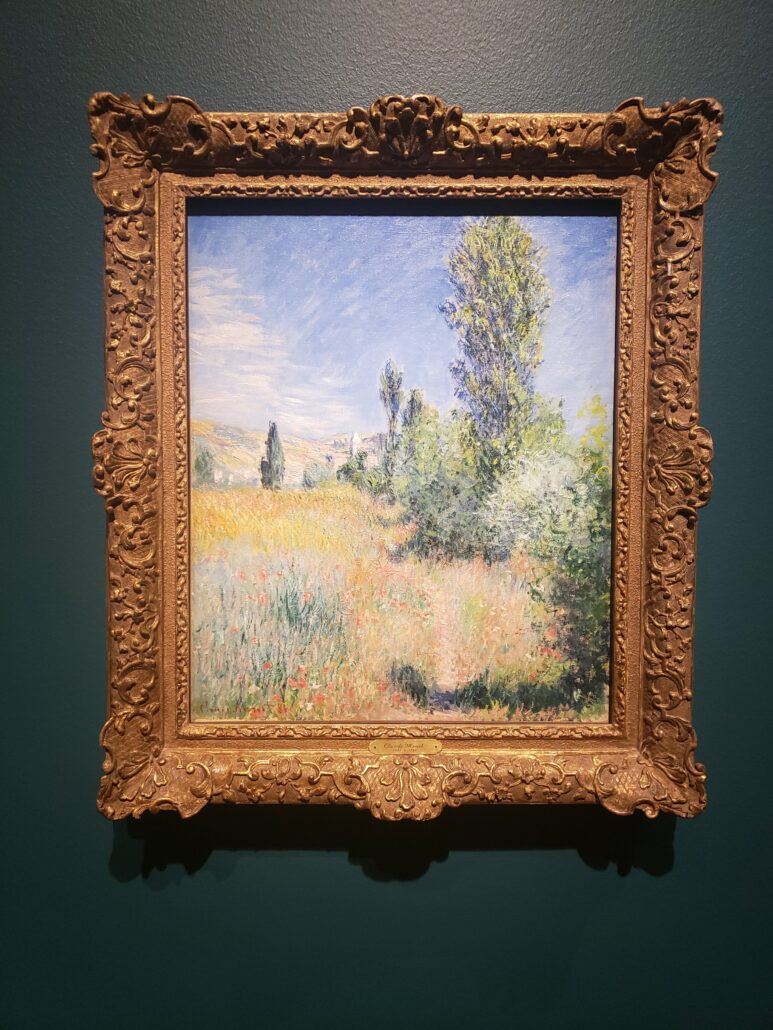 Landscape in Île Saint-Martin. Painting by Claude Monet in 1881. Photo by: Matthew McGuire