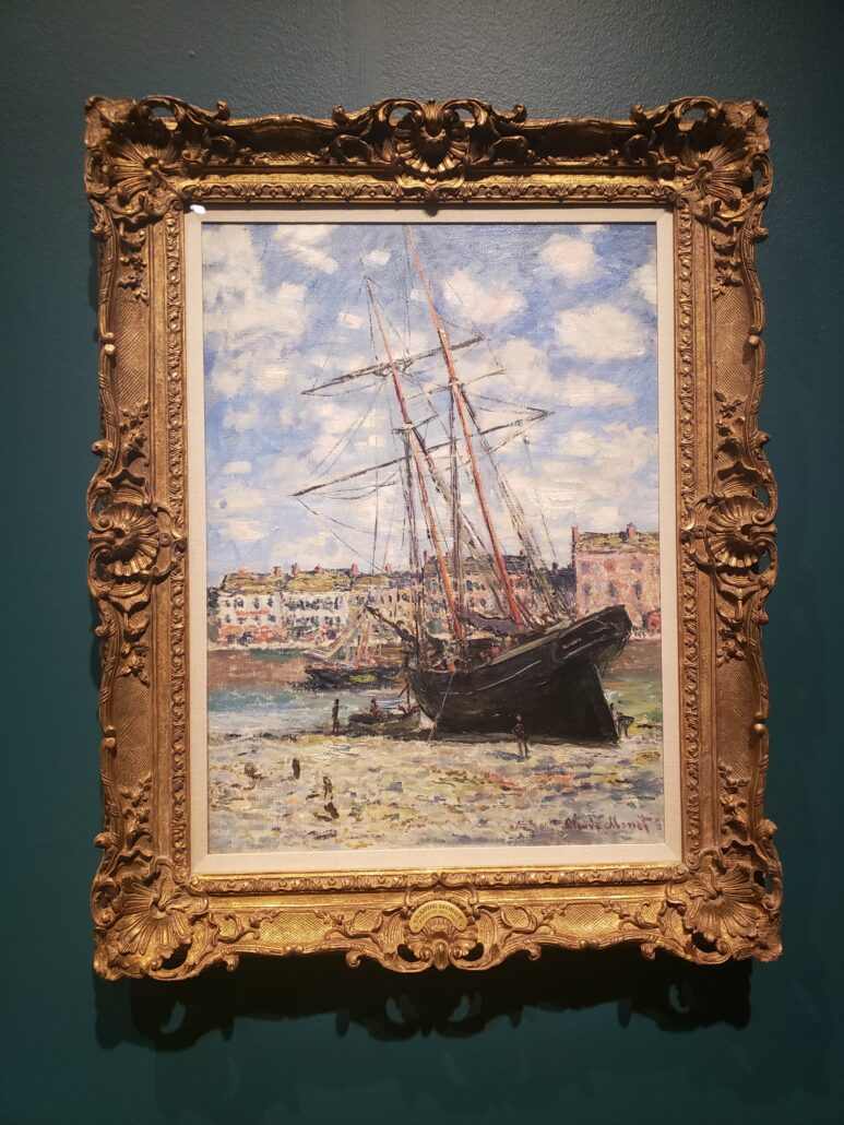 Boat Lying at Low Tide. Painting by Claude Monet in 1881. Photo by: Matthew McGuire