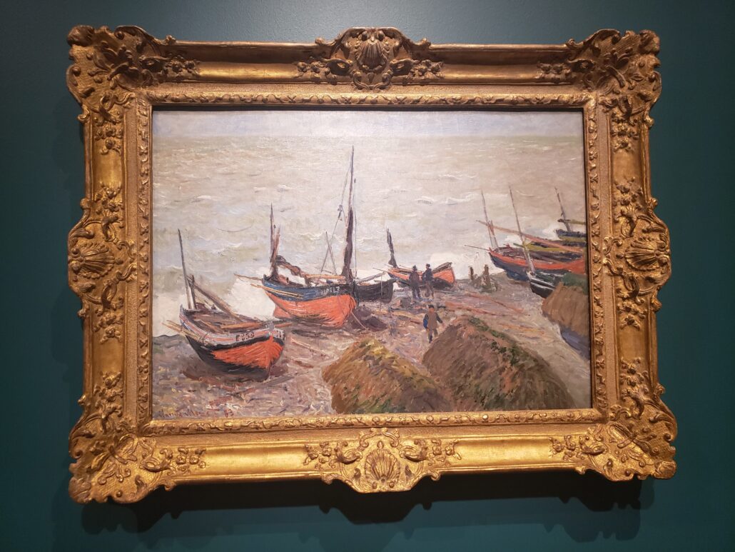 Fishing Boats. Painting by Claude Monet in 1885. Photo by: Matthew McGuire