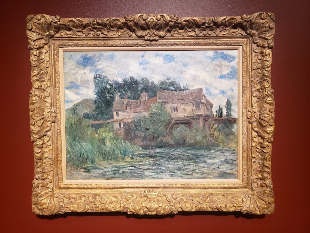 House on the Old Bridge at Vernon. Painted by Claude Monet in 1883. Photo by: Matthew McGuire