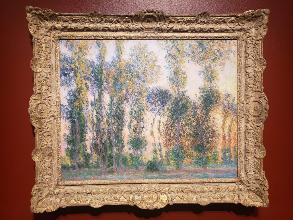 Poplars at Giverny. Painted by Claude Monet in 1887. Photo by: Matthew McGuire