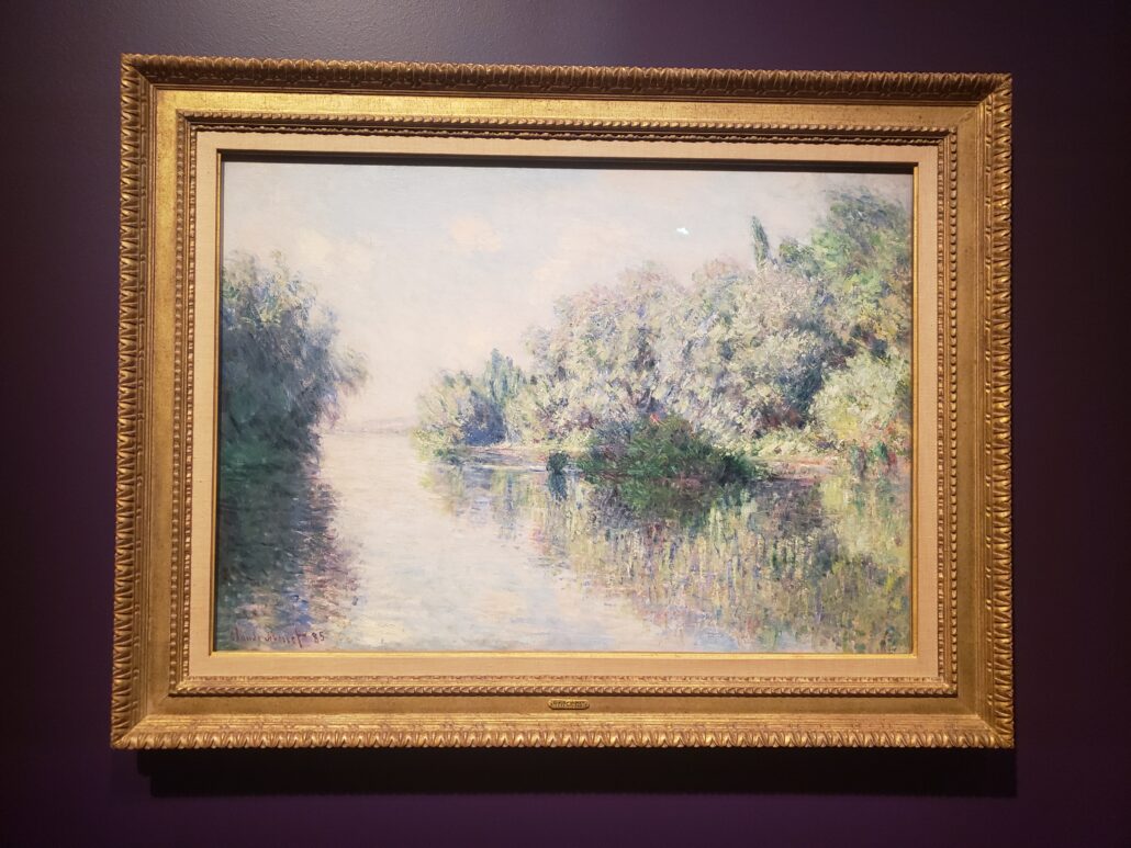 The Seine near Giverny. Painted by Claude Monet in 1885. Photo by: Matthew McGuire
