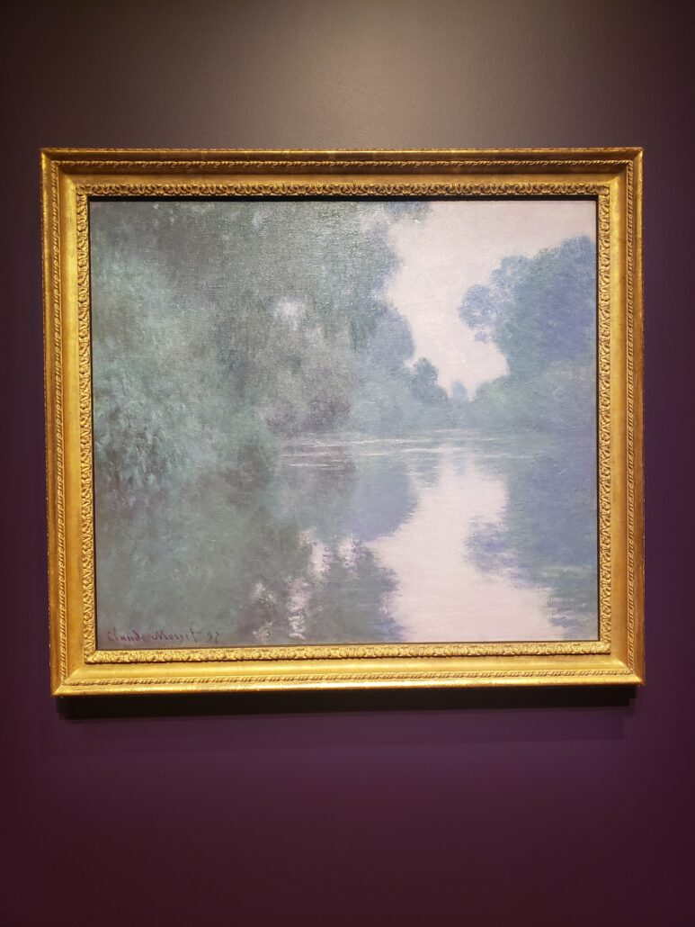Morning on the Seine, near Giverny. Painted by Claude Monet in 1897. Photo by: Matthew McGuire