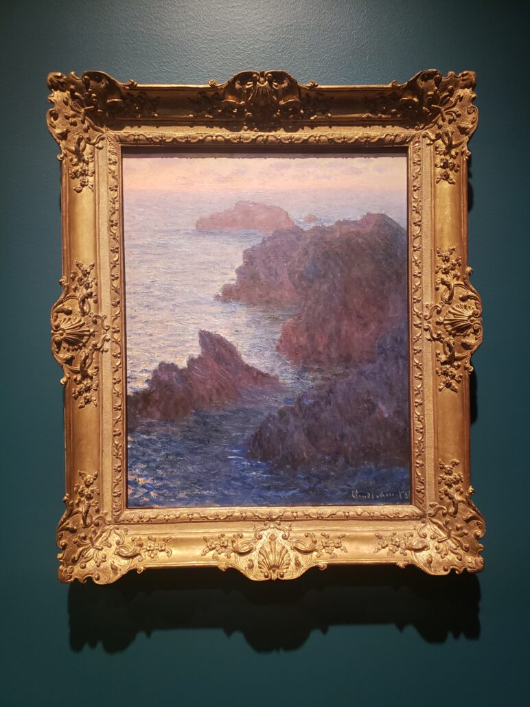 Rocks at Belle-Île, Port Domois. Painted by Claude Monet in 1886. Photo by: Matthew McGuire