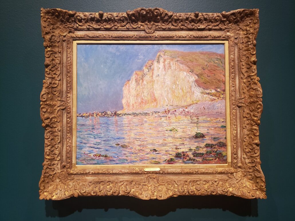 Low Tide at Les Petites-Dalles. Painted by Claude Monet in 1884. Photo by: Matthew McGuire