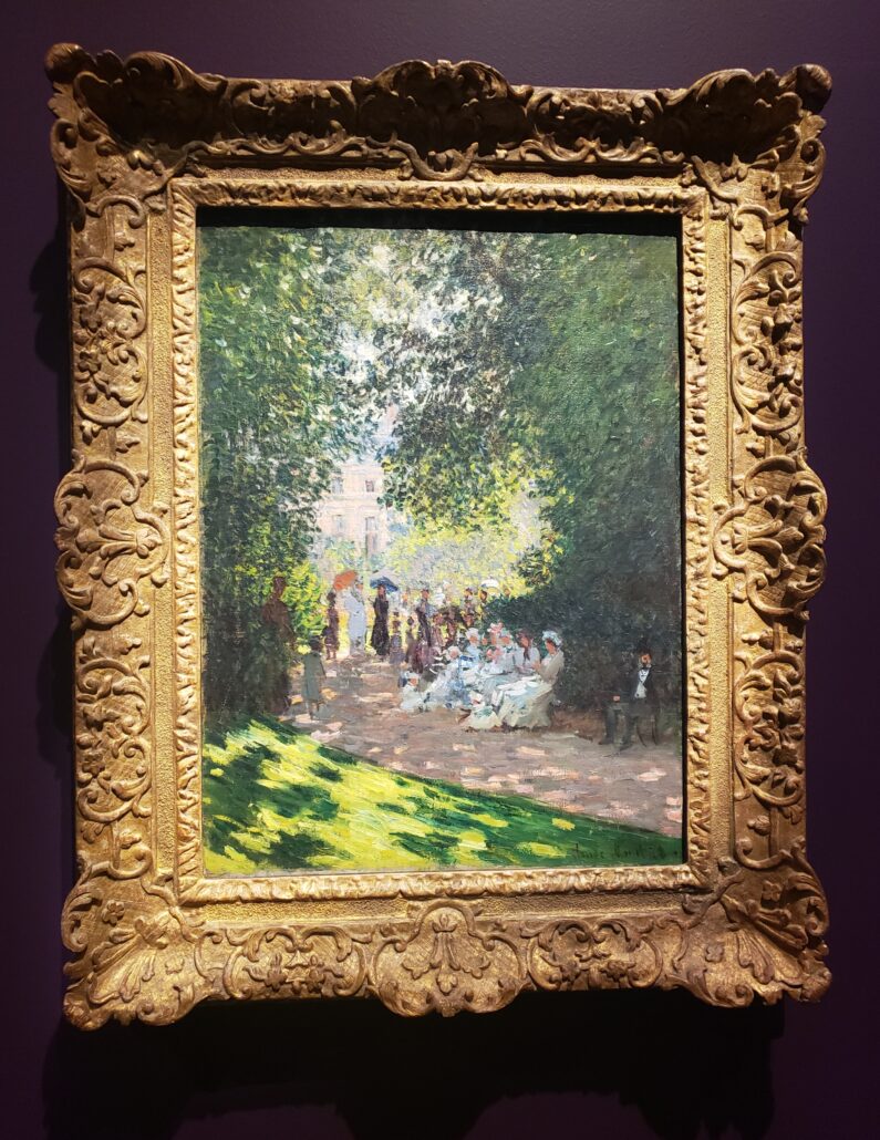 The Parc Moncean. Painting by Claude Monet in 1878. Photo by: Matthew McGuire