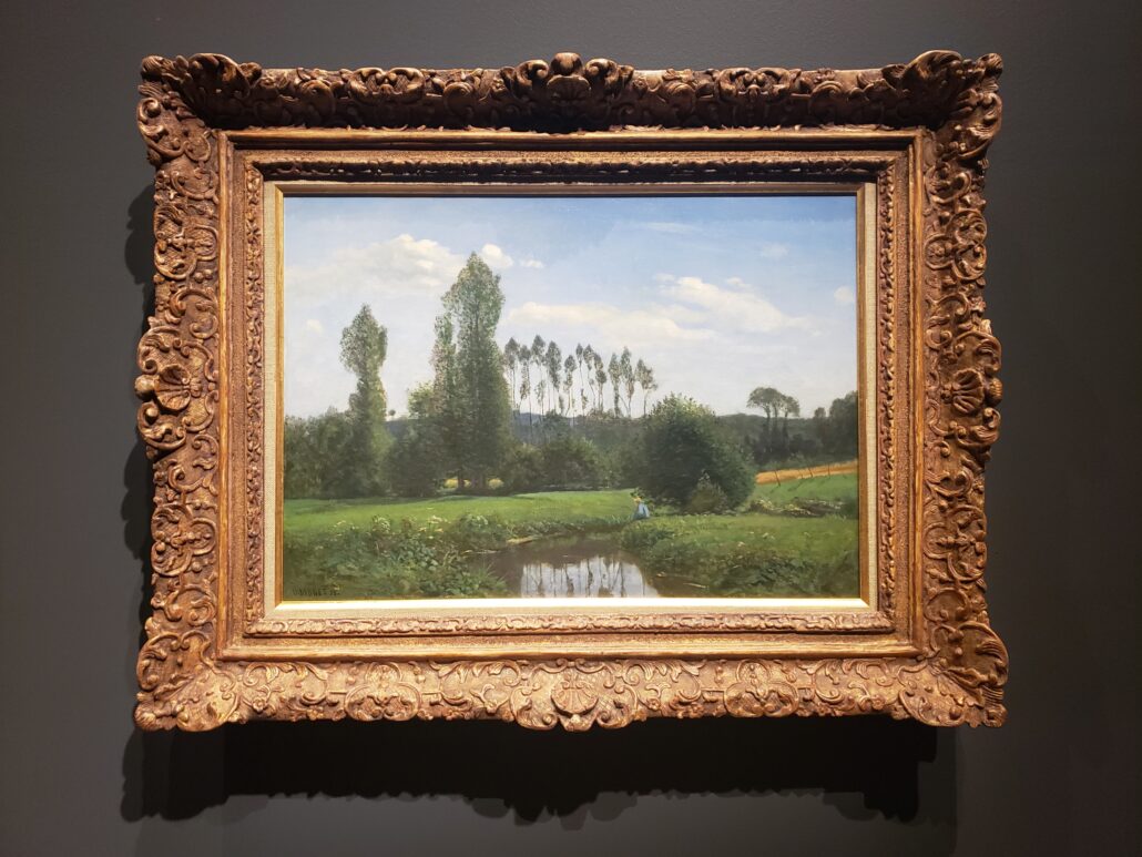 View from Rouelles. Painted by Claude Monet in 1858. Photo by: Matthew McGuire