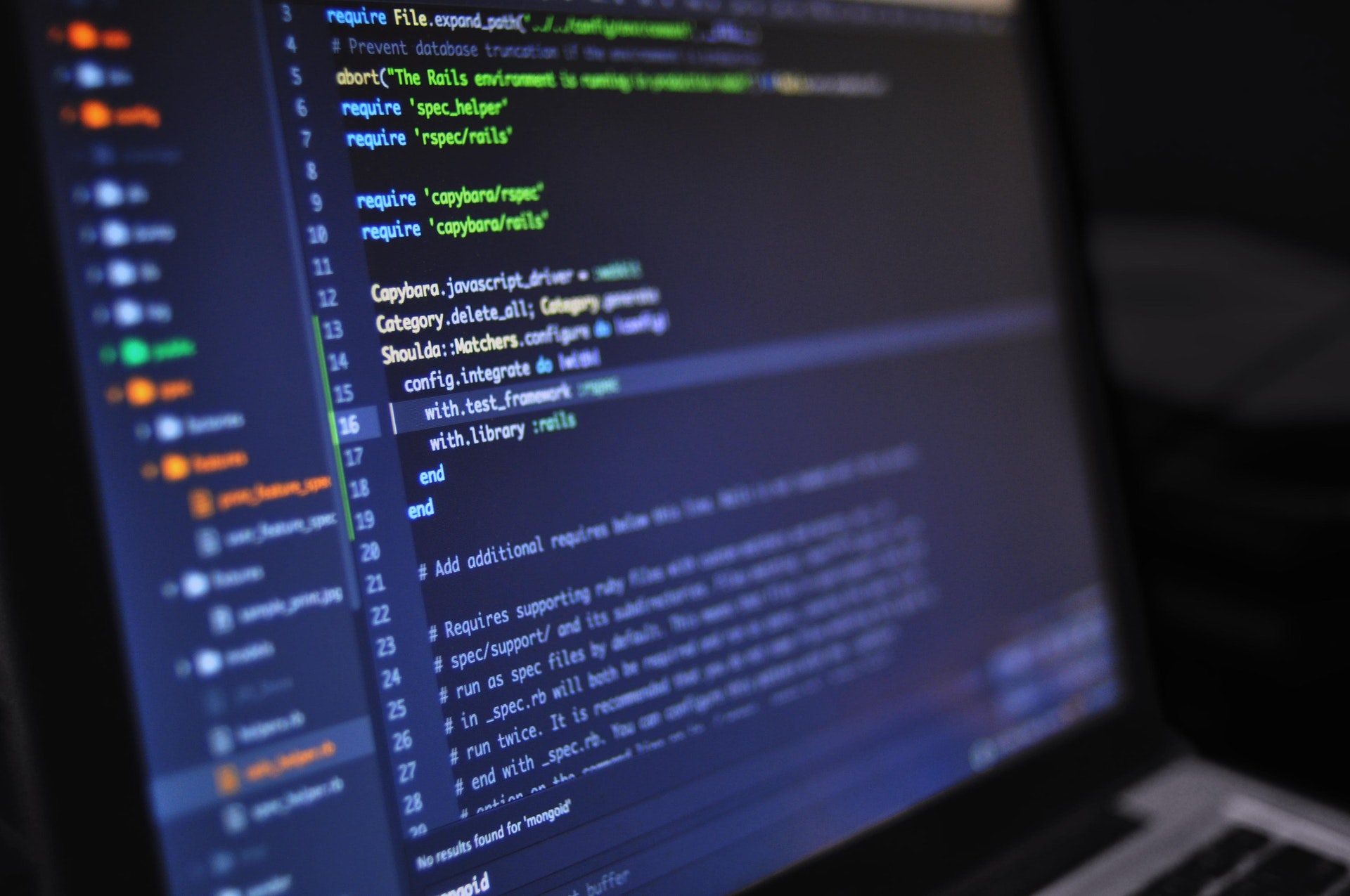 A computer screen displaying code. Photo by: Luis Gomes / Pexels.com