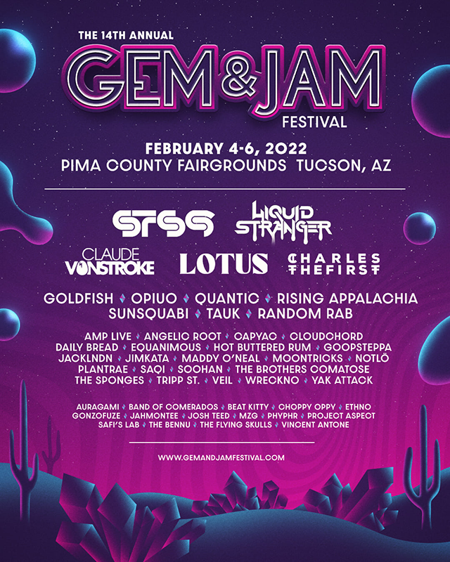 Gem and Jam Festival 2022 lineup. Photo provided.