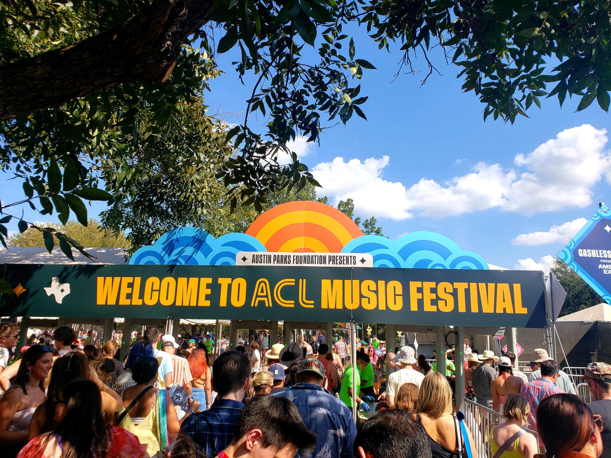 The front gate to ACL Fest 2022. Photo by: Matthew McGuire