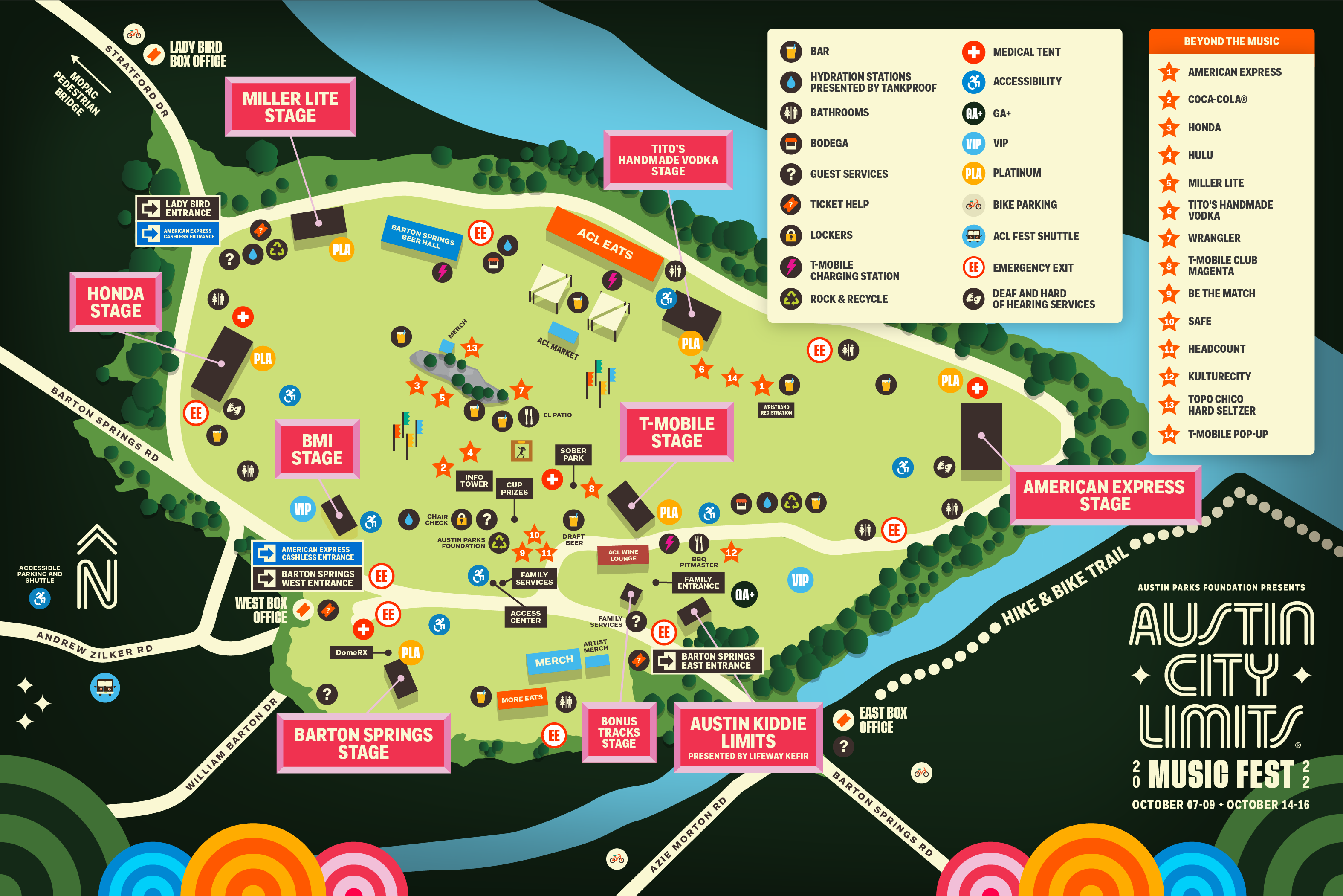 ACL Fest 2022 map. Photo provided.