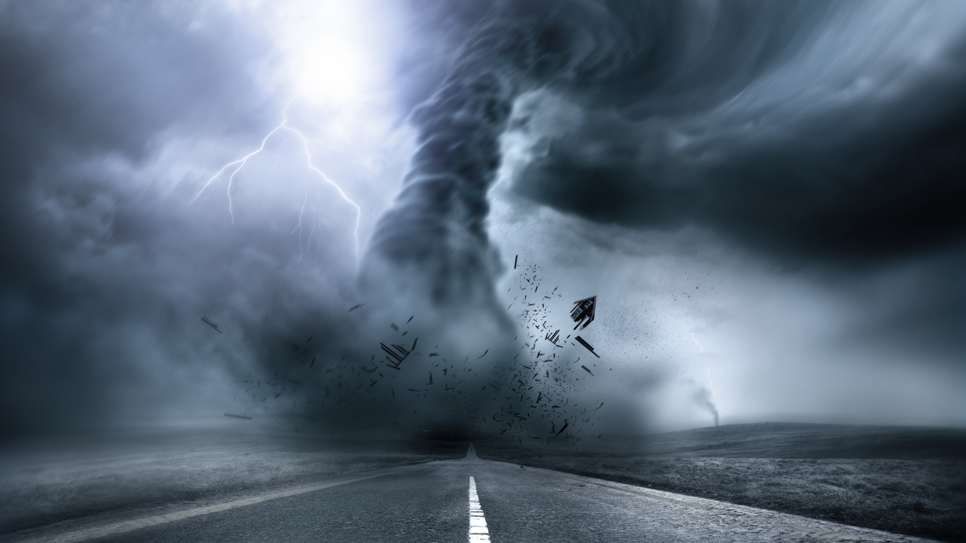 An image representing a tornado. Photo by: canva.com.