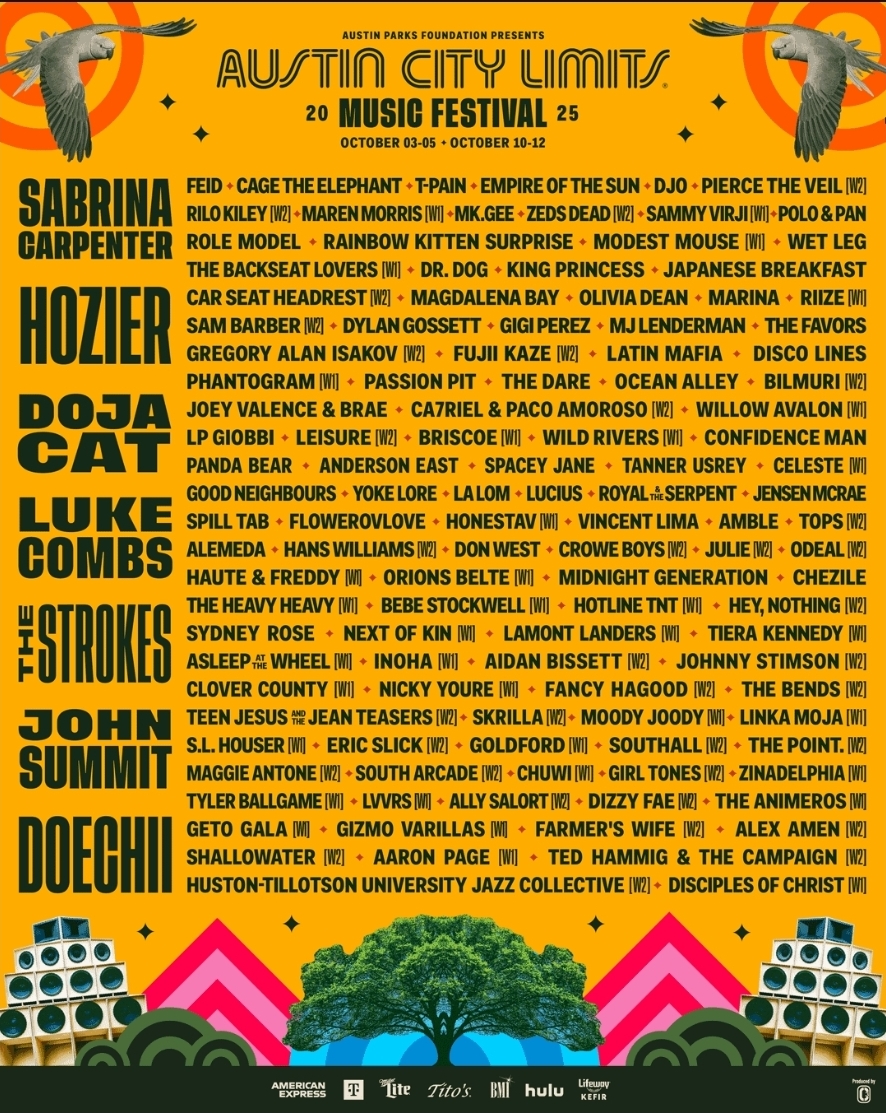ACL Festival 2025 Lineup Announcement Drop