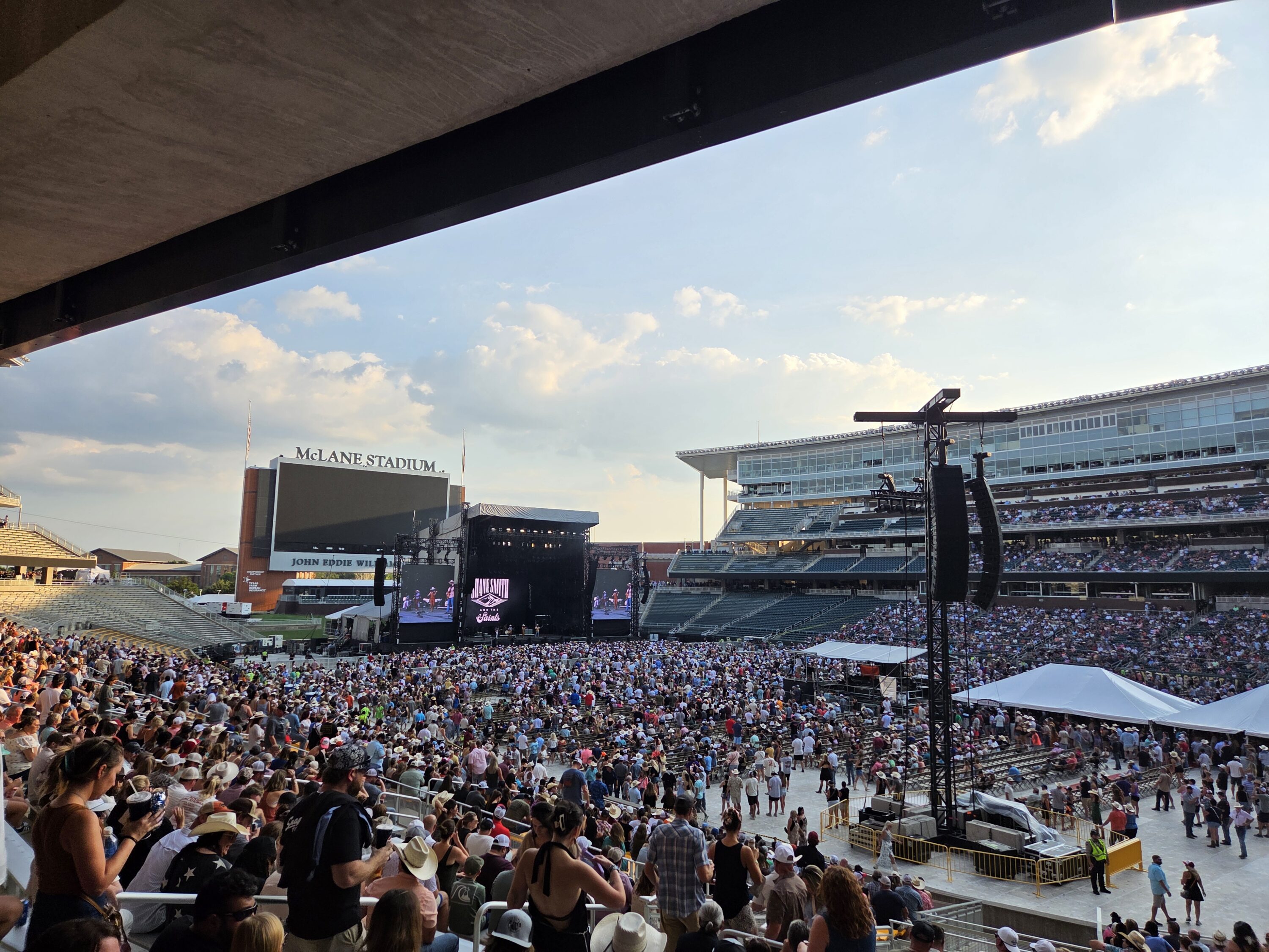 Shane Smith and the Saints performing at the Boys from Oklahoma concert at McLane Stadium in Waco, Texas on Saturday, August 23. Photo by: Matthew McGuire