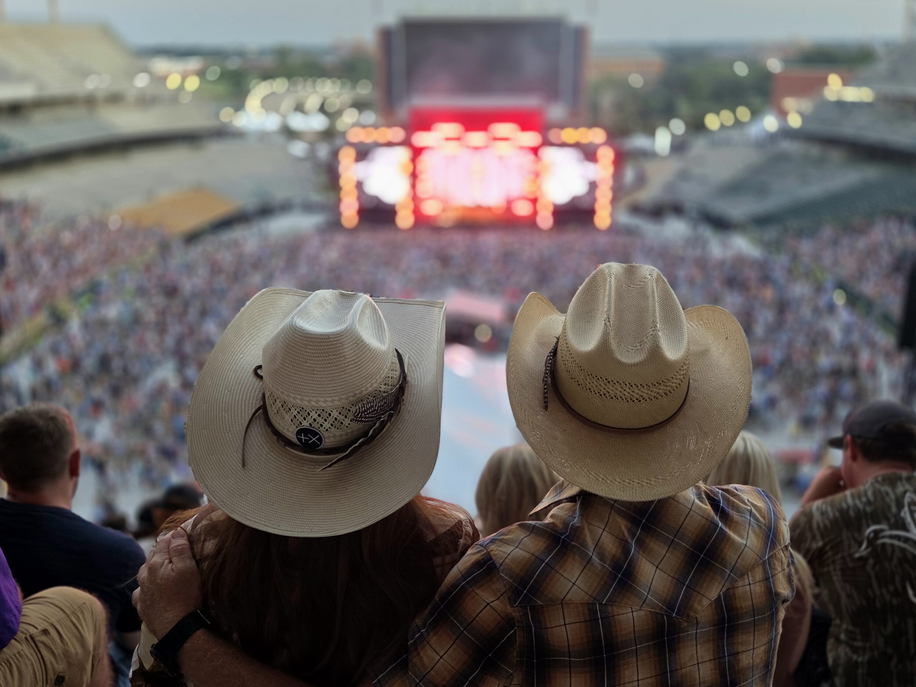 Turnpike Troubadours performing at the Boys from Oklahoma concert at McLane Stadium in Waco, Texas on Saturday, August 23. Photo by: Matthew McGuire