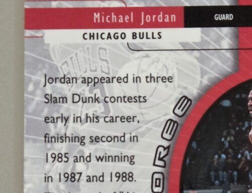 Self-Grading Sports Cards: 1999-2000 Upper Deck Encore Jamboree Holo Foil featuring Michael Jordan