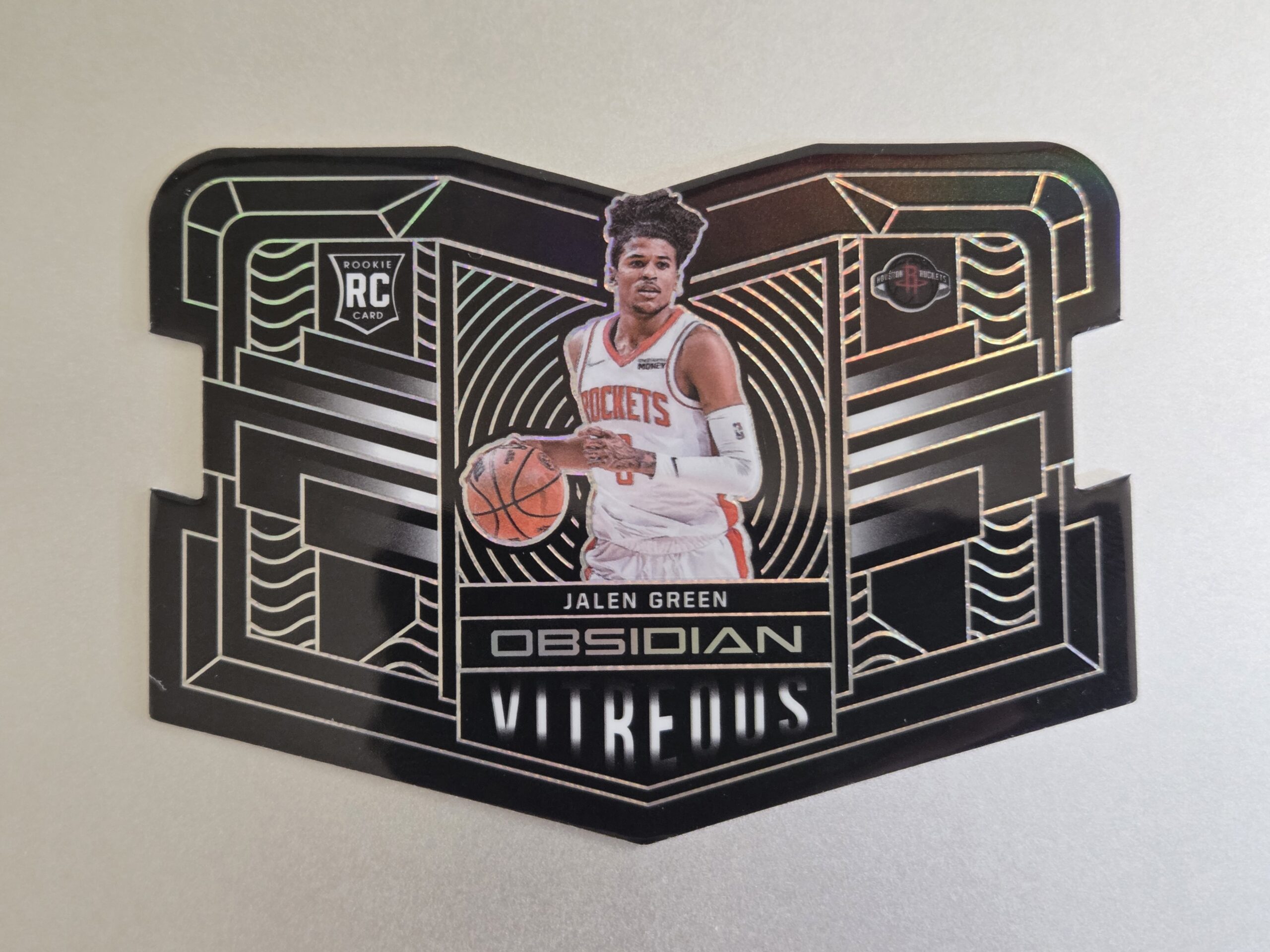 2021-22 Panini Obsidian Vitreous Die-Cut Jalen Green.