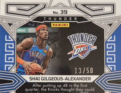 Self-Graded Sports Cards: 2022-23 Panini Obsidian Shai Gilgeous-Alexander