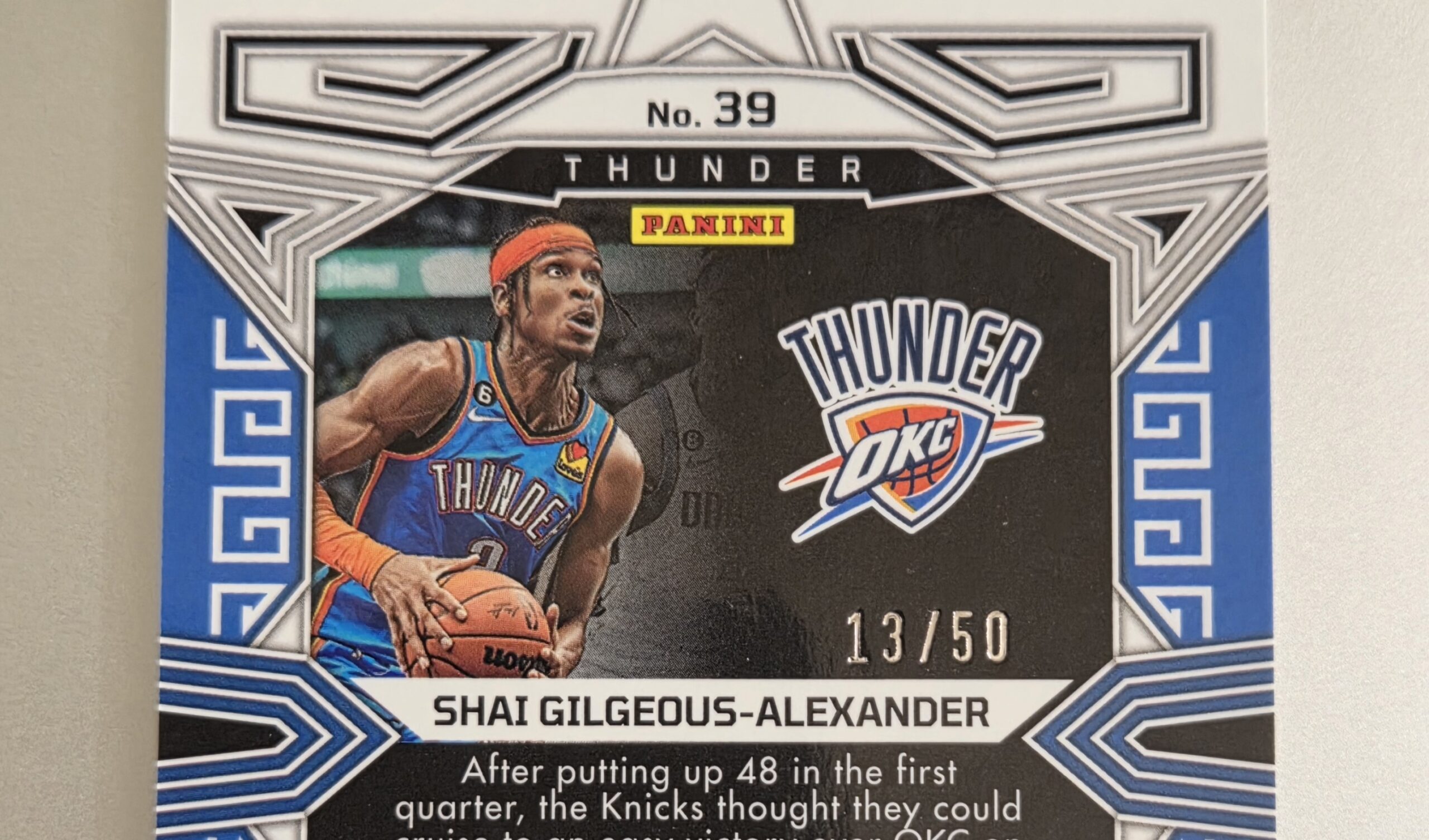 2022-23 Panini Obsidian Shai Gilgeous-Alexander Orange Electric Etch/50. 2022-23 Panini Obsidian Shai Gilgeous-Alexander Orange Electric Etch/50.