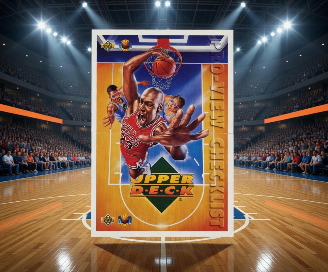 1993-94 Upper Deck Pro View 3-D Checklist Michael Jordan | Self-Graded Sports Cards