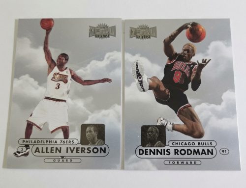 1997-98 Metal Universe Championship Preview Dennis Rodman and Allen Iverson | Self-Graded Sports Cards