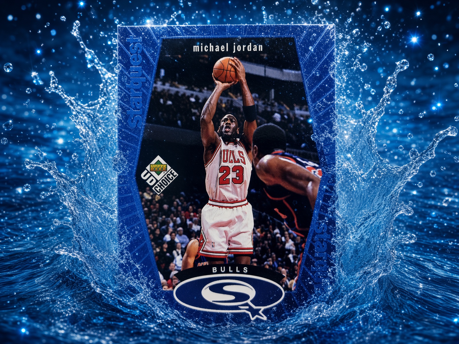 1998-99 Upper Deck Choice Blue Starquest Michael Jordan | Self-Graded Sports Cards